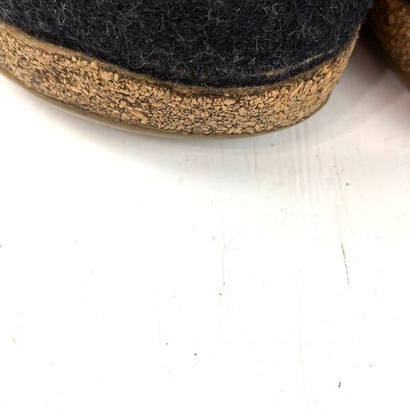 Haflinger Pure New Wool Adjustable Buckle Cork Clog GZB Size 41 - Picture 10 of 15